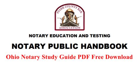 Download Free Ohio Notary Test Study Guide