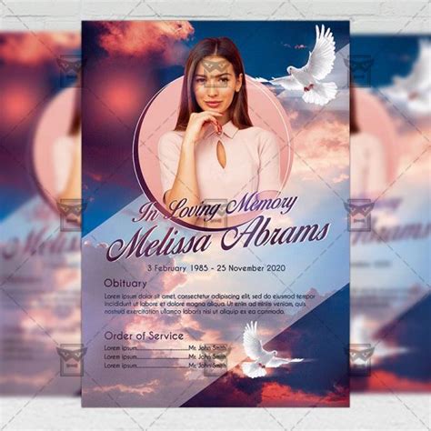 Download Funeral Obituary Flyer PSD Template ExclusiveFlyer