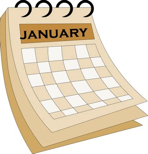 Download High Quality calendar clipart january Transparent PNG Images