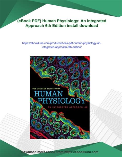 Download Human Physiology An Integrated Approach 6th Edition
