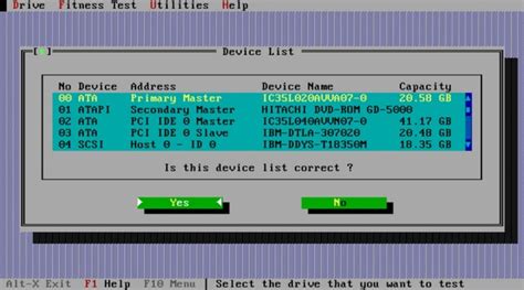 Download IBM - Hitachi Drive Fitness Test 4.16 - MajorGeeks