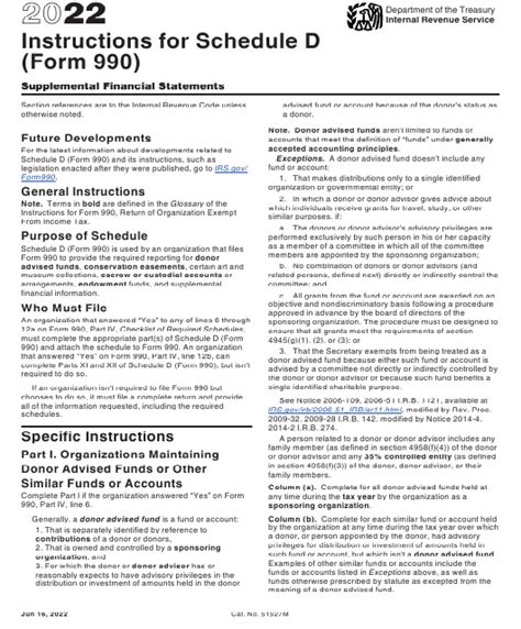 Download Instructions for IRS Form 990 Schedule D Supplemental