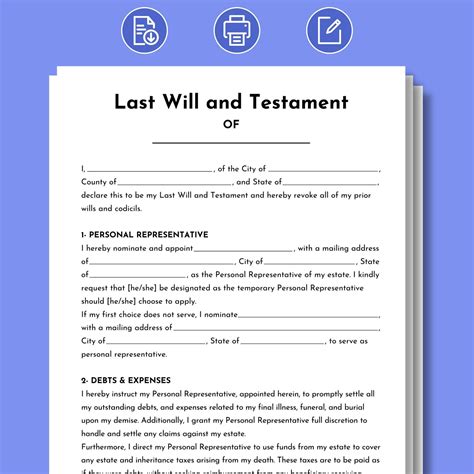 Download Last Will And Testament Form for Free Page 8