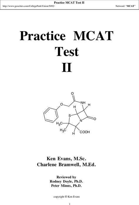 Download MCAT Sample Questions Template 2 for Free Page 18 FormTemplate
