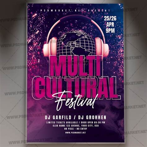 Download Multicultural Fest Template Flyer PSD PSDmarket in 2021