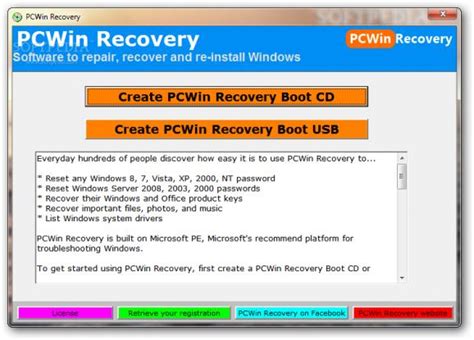 Download PCWin Recovery Suite 5.0.3