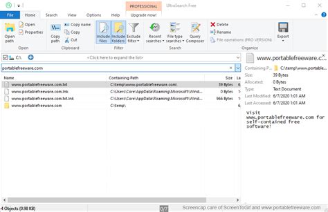 Download Portable UltraSearch 3.1.2.678 - softpedia