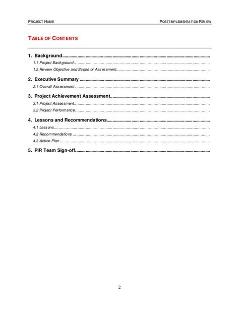 Download Post Implementation Review Project for Free Page 7