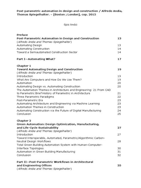 Download Postparametric Automation In Designand Constructionpdf
