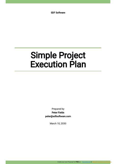Download Project Execution Plan Template for Free Page 12 FormTemplate