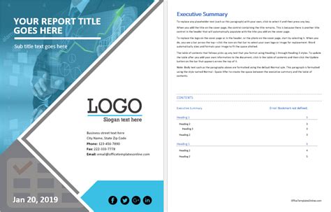 Download Reports Cover Templates in Word Doc Format .. Free Vector Download