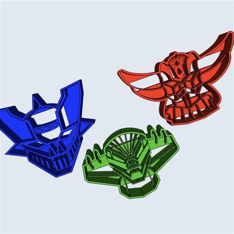 Download STL file Cookie cutter Anime Robot 80’s • Model to 3D print