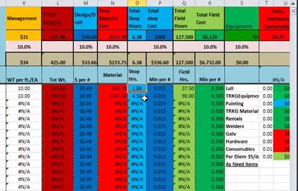 Download Structural Steel Estimating And Quoting Template