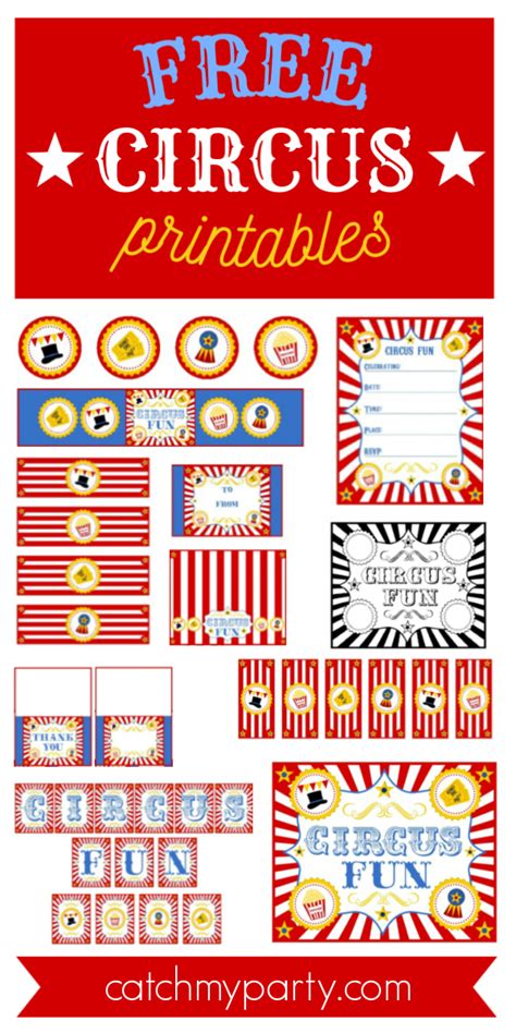 Download These FREE Circus Printables for a Fun Party! Circus