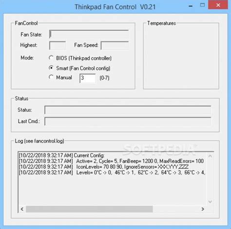 Download Thinkpad Fan Controller (tpfancontrol) for Windows 10…