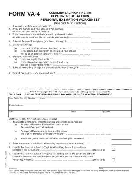 Download Virginia Form VA4 for Free FormTemplate