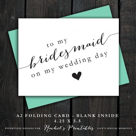 Download Wedding Card Printable Will You Be My Bridesmaid