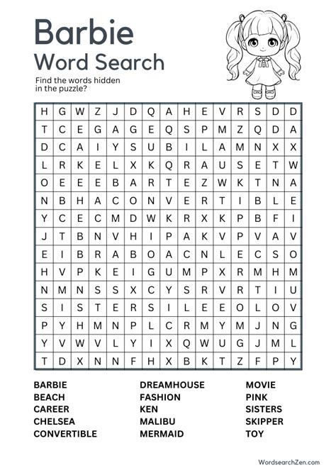 Download Word Search on Barbie