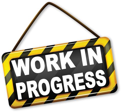 Download Work In Progress Sign PNG Image with No Background
