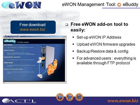 Download a Modem Firmware Ewon. 