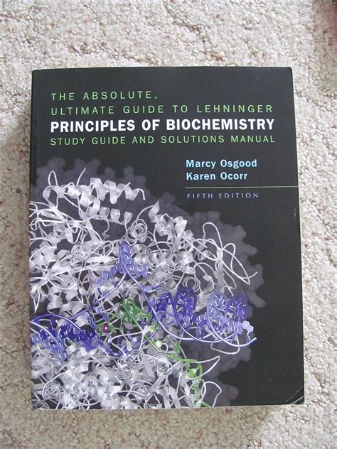 Download absolute ultimate guide for lehninger principles of biochemistry. - Manuale di hotpoint aquarius lavatrice wdl520.