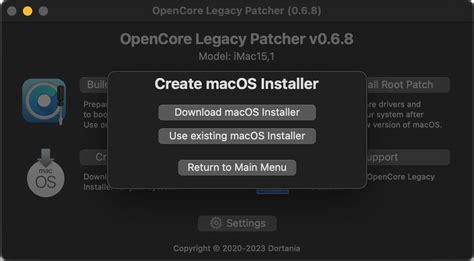 Download and build macOS Installers OpenCore Legacy Patcher