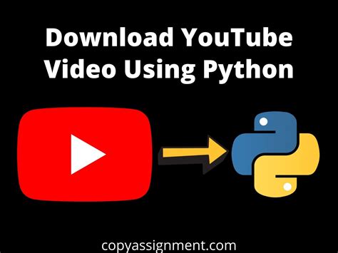 Download any YouTube Video with Python - PythonAlgos