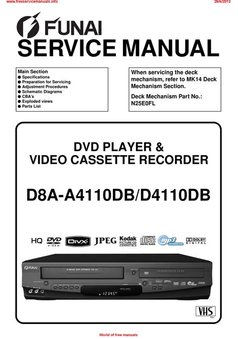 Download del manuale di servizio funai d8a a4110db d4110db dvd vcr. - 2004 exmark lazer z owners manual.
