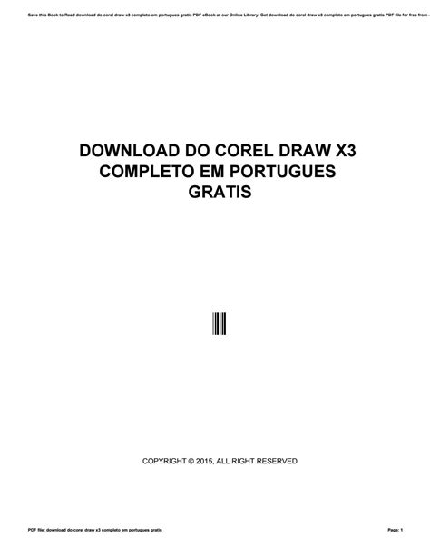 Download do corel draw x3 completo em portugues gratis. - Cataloging cultural objects a guide to describing cultural works and their images.