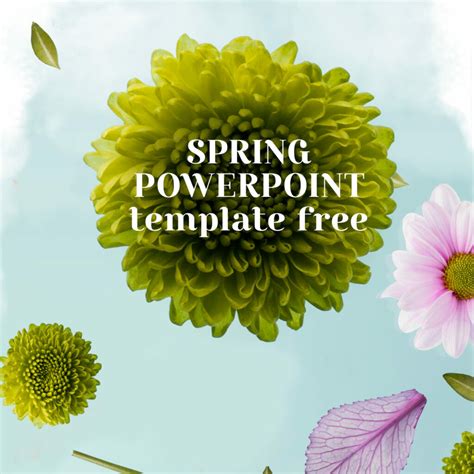 Download free Green Spring PowerPoint template for your presentation