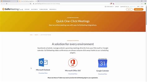 Download gotomeeting outlook plugin for free (Windows)