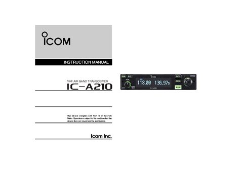 Download icom ic a210 service reparaturanleitung mit anhang. - Download di manuali per auto gregory.