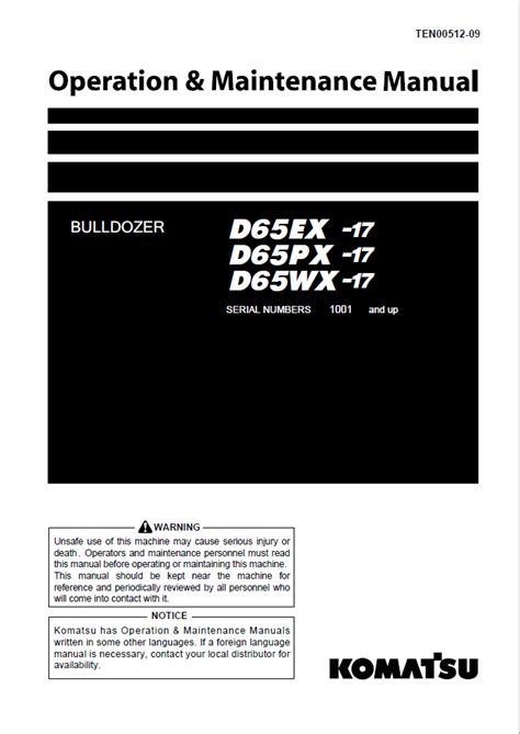 Download komatsu d65ex 17 d65px 17 d65wx 17 bulldozer shop manual. - 1995 polaris slt 750 slt manual.