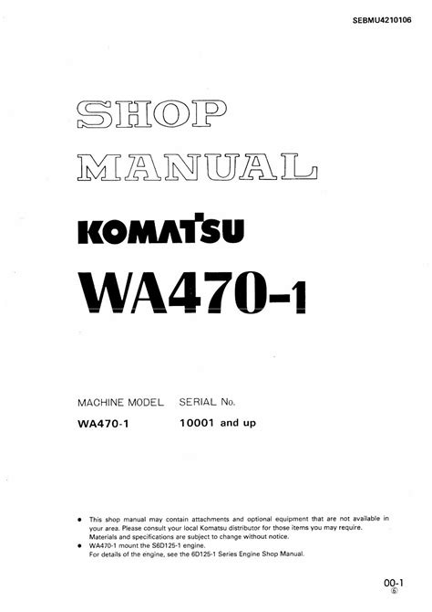Download komatsu wa470 1 wa 470 wa470 wheel loader service repair workshop manual. - Encuesta nacional agropecuaria ejidal 1988, del estado de [nombre del estado]..