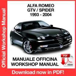 Download manuale di officina alfa gtv. - Trimer al ko bc 4125 manual parts.