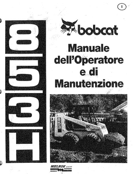 Download manuale di servizio bobcat 853. - John deere 68 tosaerba con guida seriale no120001 oem manuale d'uso.