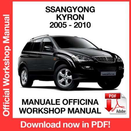 Download manuale ssangyong kyron 2005 2006 2007 2008 2009 2009 servizio riparazioni officina. - Manual of a touring 380 ski doo.