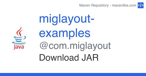 Download miglayout-4.0.jar : miglayout « m « Jar File Download