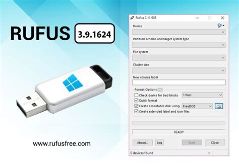  Utility to create bootable USB flash drives. Rufus is a standalone app designed to format and create a bootable USB drive for a large variety of ISOs. The app is just over 1MB in size and is notably faster than similar competitor apps such as the Windows 7 USB utility, Universal USB Installer, and UNetbootin. 