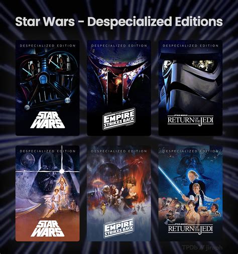 Download star wars despecialized. Adywan's Star Wars Revisted DVD5: This is Adywan's official DVD release, with no changes. I have re-uploaded it for the convenience of those who want to download the full set. PM me if interested in the fanedit set. Full artwork pack to follow. Quote; Report; Author dahmage Time 24-Jul-2016 10:36 PM Post link 