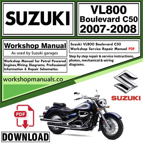 Download suzuki vl800 vl 800 c50 intruder boulevard 01 09 service repair manual. - Manuale di riparazione della falciatrice sears.