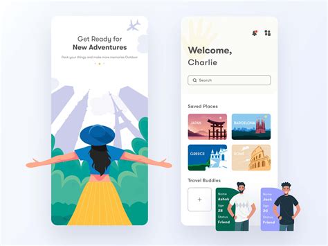 Download the Free Calendar Travel App UI Template PSD Freebiefy