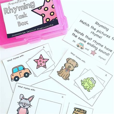 Download this rhyming task box for FREE Follow the link in Profile! https//www