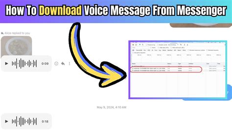 Download voice message from messenger.  Unlike text If you are looking for a vide...