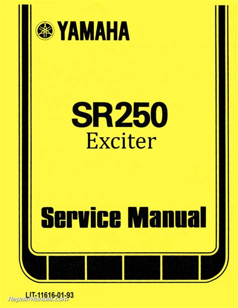Download yamaha sr250 sr 250 service repair workshop manual. - Manuale dell'utente compressori d'aria compair l 11.