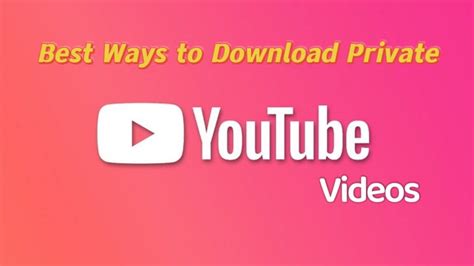 Download youtube private video. Things To Know About Download youtube private video. 