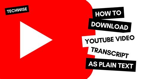 Download youtube transcript as text. Things To Know About Download youtube transcript as text. 