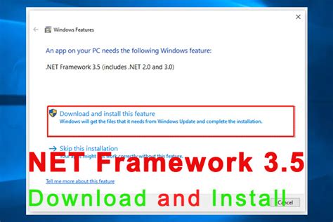 Download the offline installer \n The .NET Framework 3.5 SP1 offline installer is available on the .NET Framework 3.5 SP1 Download page and is available for Windows versions prior to Windows 10.