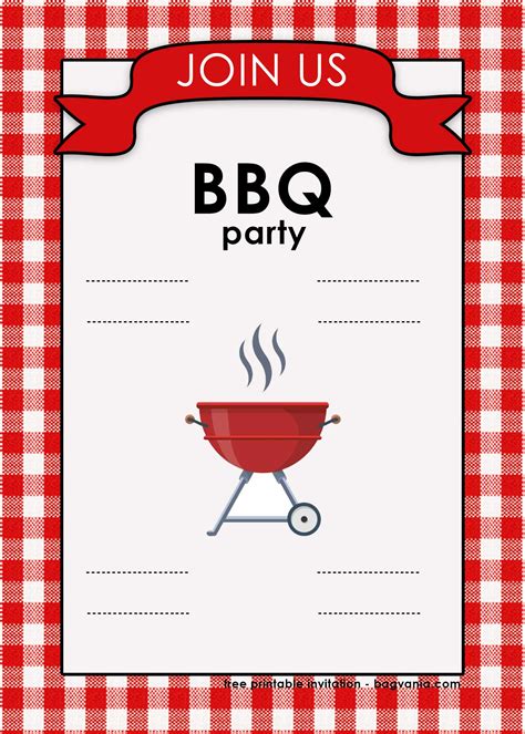 Downloadable Bbq Template
