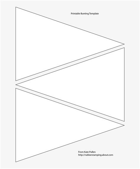 Downloadable Free Printable Bunting Template